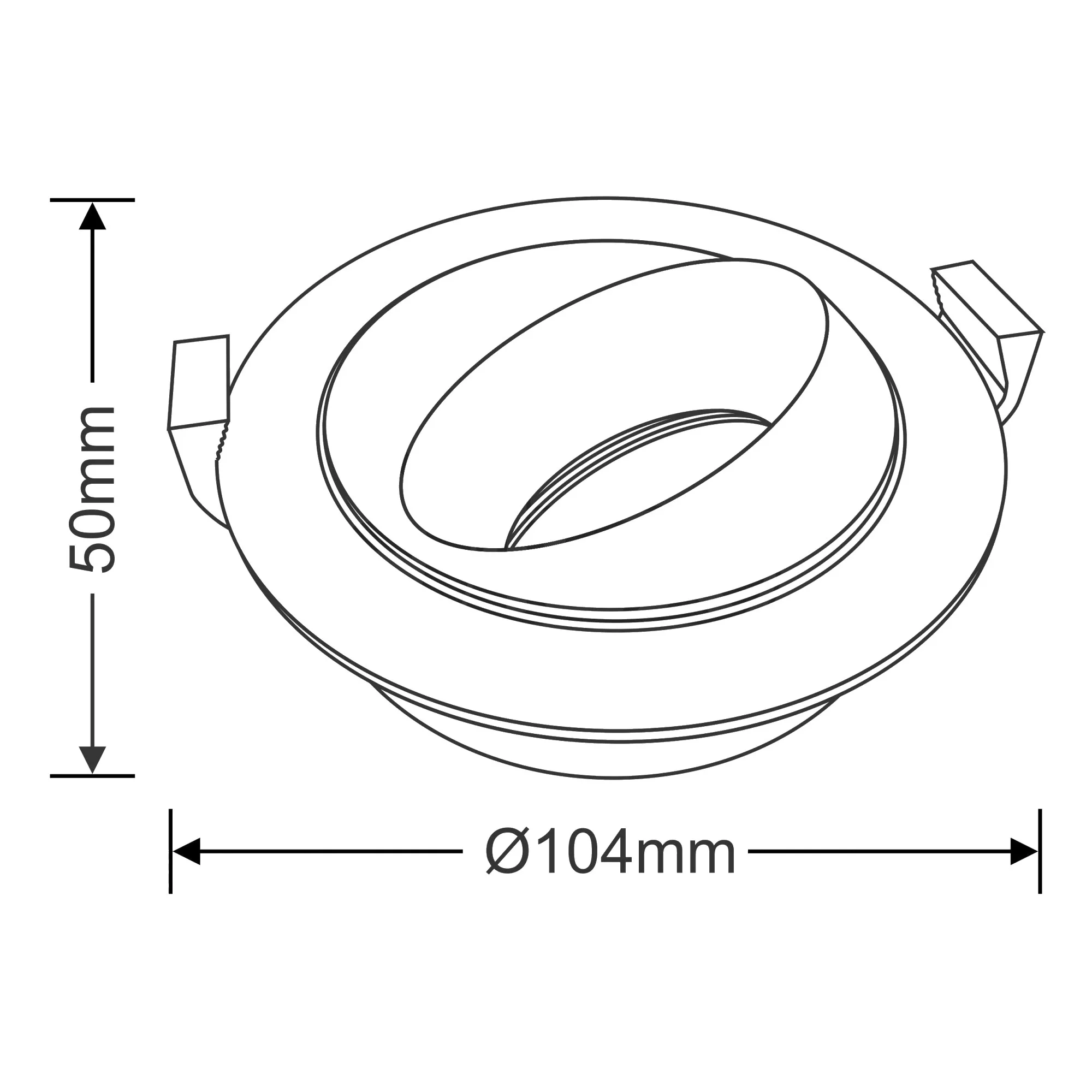 Bonia 10 Dimmable Tridonic 10W 631lm 2700K 36°, Black/Black 27° Angled Round Downlight , NO DRIVER REQUIRED, 5yrs Warranty DM201170  Dlux Bonia 10